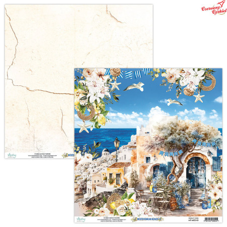 Dwustronny papier - Mediterranean Heaven 01 /30x30cm/Mintay