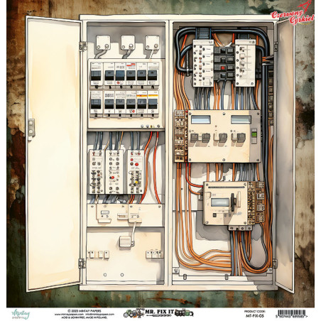 Dwustronny papier - MR. FIX IT 05 /30x30cm/Mintay