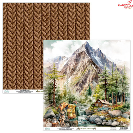 Dwustronny papier - THE GREAT OUTDOOR 02 /30x30cm/Mintay