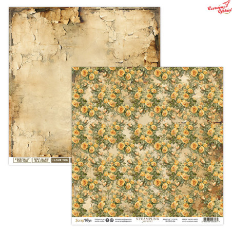Dwustronny papier  Steampunk Journey 04 Scrap Boys   30,5x30,5cm