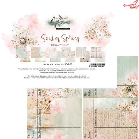 Zestaw papierów- Soul of Spring-  8x8'' 20x20cm