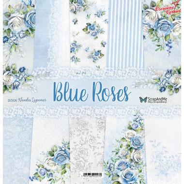 Zestaw papierów Blue Roses , 30x30cm