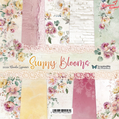 Zestaw papierów Sunny Blooms, 20,3x20,3cm