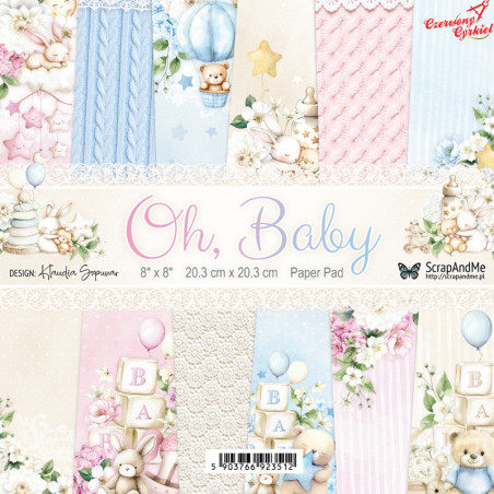 Zestaw papierów Oh, Baby - 20,3x20,3cm