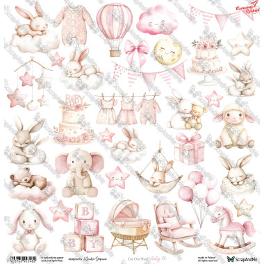 Arkusz do wycinania Baby 06 30x30 ScrapAndMe