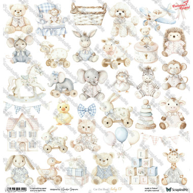 Arkusz do wycinania Baby 07 30x30 ScrapAndMe