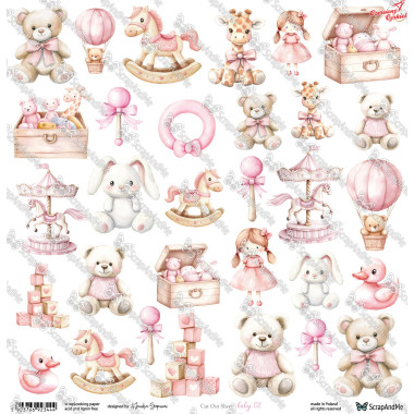 Arkusz do wycinania Baby 02 16 30x30 ScrapAndMe