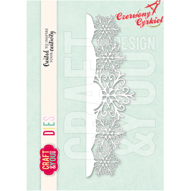 CW375 Wykrojniki -Snowflakes Border / śnieżynkowy...