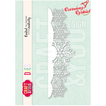 CW375 Wykrojniki -Snowflakes Border / śnieżynkowy border