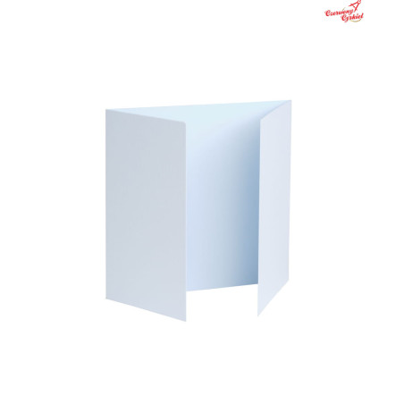 Baza do kartki Kwadrat z podwójną listewką, błękitny, 14 x 14cm