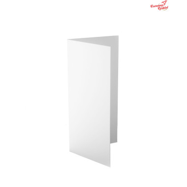 Baza do kartki DL pozioma, biały, 10 x 21cm