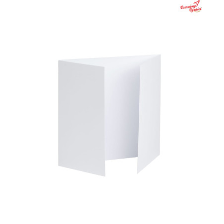 Baza do kartki Kwadrat z podwójną listewką, biały, 14 x 14cm