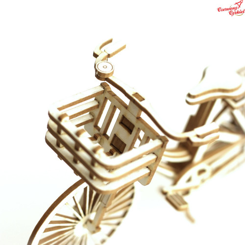 1407 Tekturka - Rower z koszyczkiem 3D 