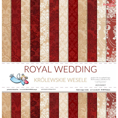 Królewskie wesele - bloczek 30x30cm